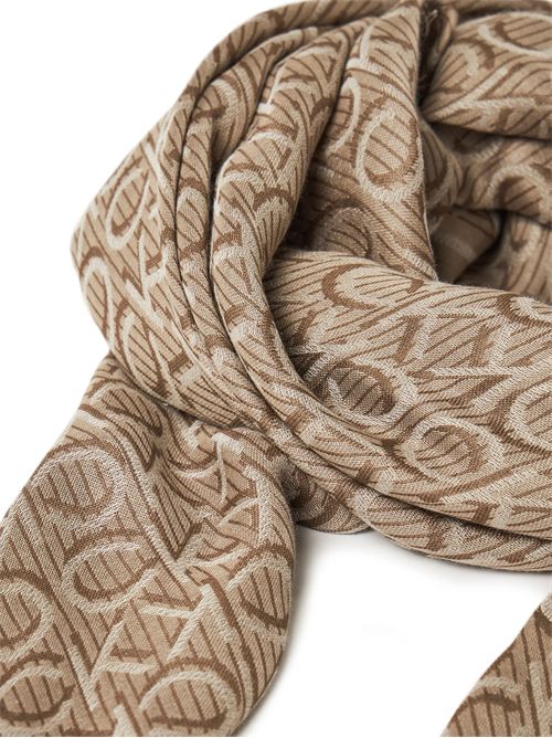 CALVIN KLEIN Aop Monogram Jacquard Scarf CALVIN KLEIN | LV04F8054GRMU